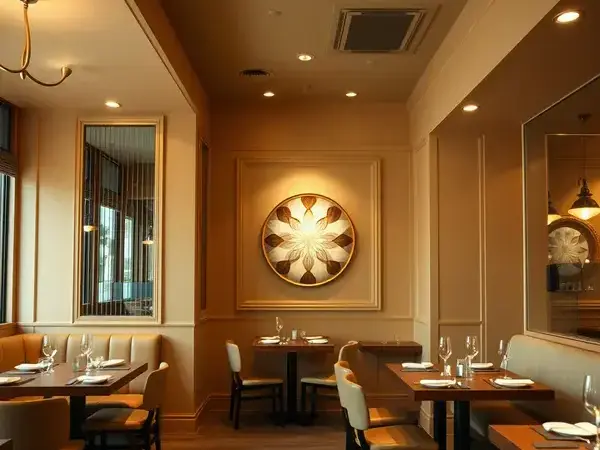 Restaurant interior painting