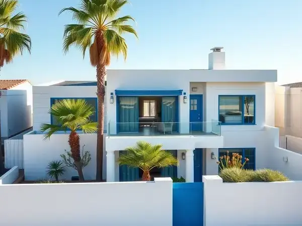 Santa Monica beach house painting